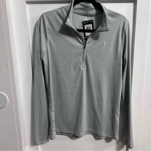Under Armour Light Gray 1/4 Zip Pullover